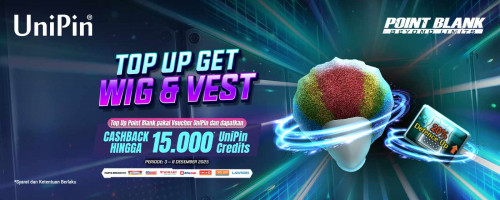Top Up Point Blank, Koleksi Wig & Vest & Dapatkan Cashback hingga 15.000 UniPin Credits!